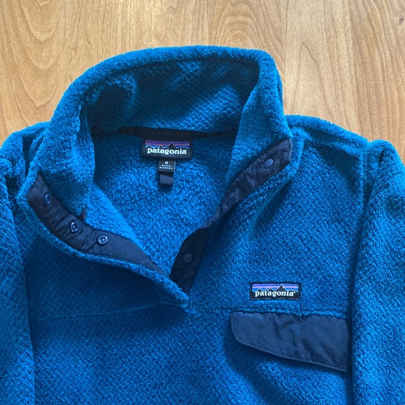 Teal Patagonia Re-Tool Fleece - Picture 4 of 5